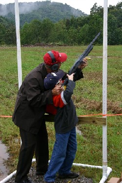 Youth Shooting gun